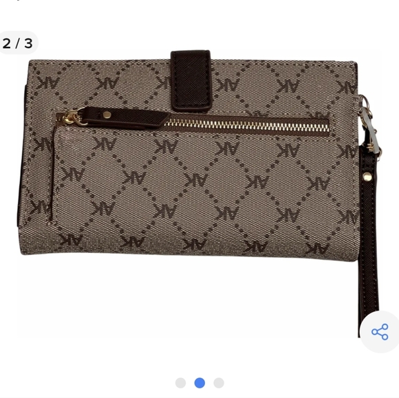 Anne Klein Brown Wristlet / Wallet - Picture 2 of 7